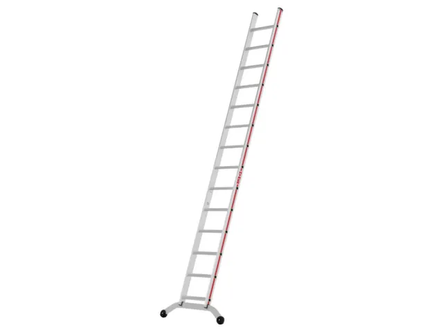échelle d'appui à un côté 14marches renforcées lisse L 3 72m alu