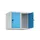 opzetkast,v. locker,2vak.,vak B 300mm,HxBxD 500x600x500mm,draaigrendel