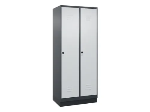 locker voor scheiding van kleding,HxBxD 1950x800x500mm,2vak