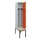 locker met bank,voor scheiding van kleding,HxBxD 2120x400x815mm,1vak