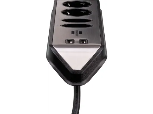 Stekkerdoos Brennenstuhl bureau Estilo 4 voudig inclusief 2 USB 2 m
