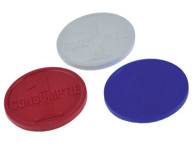 Consumptiemunt Combicraft rood 750 stuks