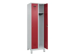 locker,HxBxD 1950x600x500mm,2vak,vak B 300mm,cil.-slot,voeten - 2