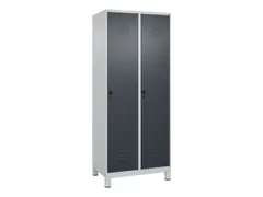 locker,HxBxD 1950x800x500mm,2vak,vak B 400mm,draaigrendel,voeten