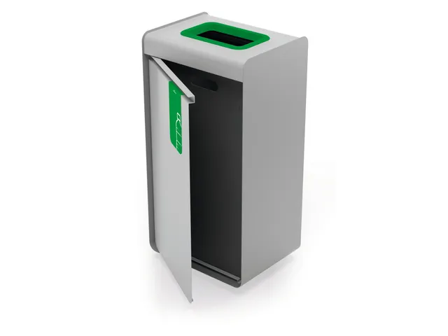 DURASORT Afvalbak sorteerunit 55L voor Glas Grijs Groen