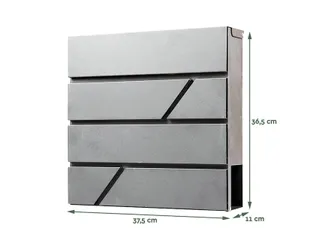 Brievenbus BRASQ PB200 Deluxe wand rvs - 3