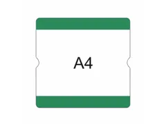 beschrijfbare hoes,markering HxB 302x290mm,PVC,groen