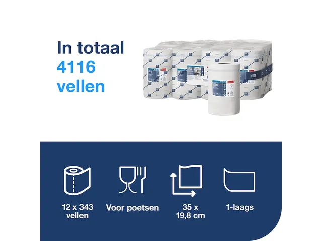 Papier d'essuyage Tork M3 Reflex Advanced 473246 1 épaisseur 343 feui