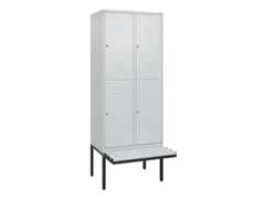 Dubbeldekse dekenkist,HxBxD 2120x800x815mm,2x2vak.,vak B 400mm