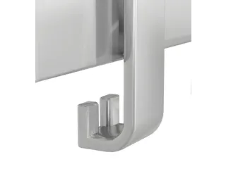Veilige Wandkapstok 190x 950x 80mm 6 Hoeden- En 12 Jashaken Staal - 2
