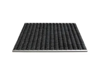 schoonloopmat,v. binnen/buiten,LxB 585x785mm,zwart/zilverkleurig - 1