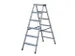 Lichte Universele Trapladder Tweezijdig L 1.41m H 1 08m 2x6treden