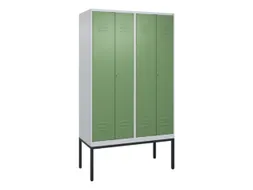 locker voor scheiding van kleding,HxBxD 2120x1200x500mm,4vak