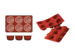 Silikomart Siliconen 1/3 GN Bakmat SILICON FLEX Rose SF077