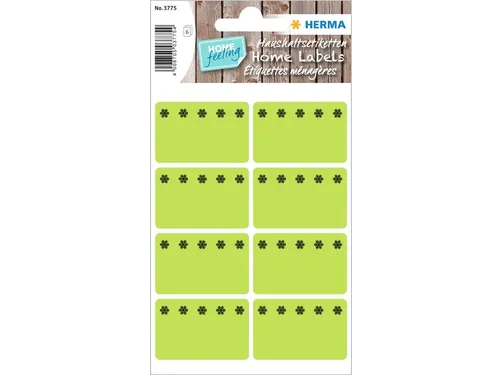 Etiket Herma 3775 26x40mm Diepvries Groen 48 stuks