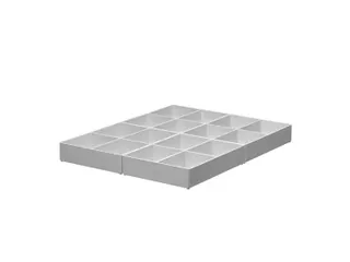 Inzetbak Djois halfhoog 30x122x168mm 4- vaks grijs - 1