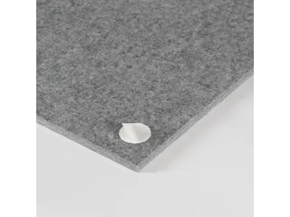 Akoestisch wandpaneel vierkant 100x100cm PET-vilt Grijs - 5