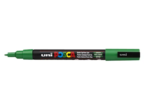 Verfstift Posca PC3M Fijne punt 0,9-1,3mm Groen