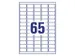 Mini Etiket 38.1x21.2mm Laserprinter transparant 1625 stuks
