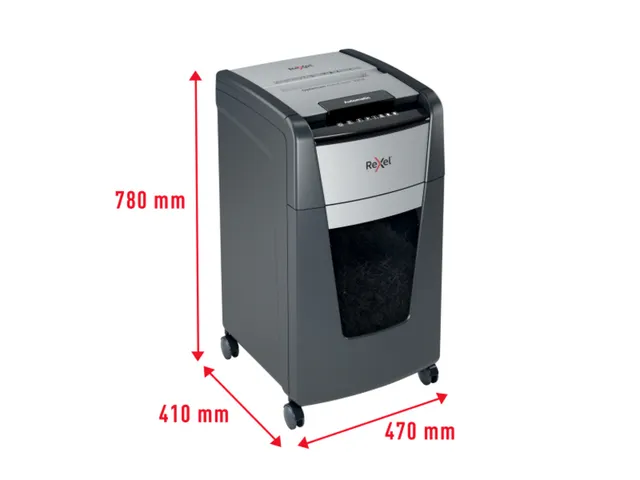 Destructeur papier Rexel Optimum Auto+ 225X particules 4x26mm P-4