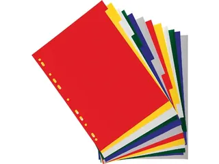 tabbladen A4 PP 12/100e 12-delig assorti 15-gaats - 4