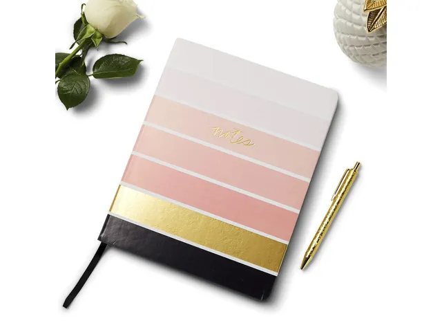 Carnet de notes Èccolo Light Ombre Stripe ligne env.20x25cm 80g 256 p