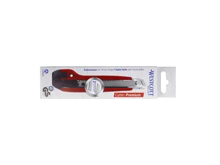 Snijmes Westcott premium 18mm met schuifsluiting rood - 9