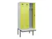 locker met bank,voor scheiding van kleding,HxBxD 2120x900x815mm,3vak