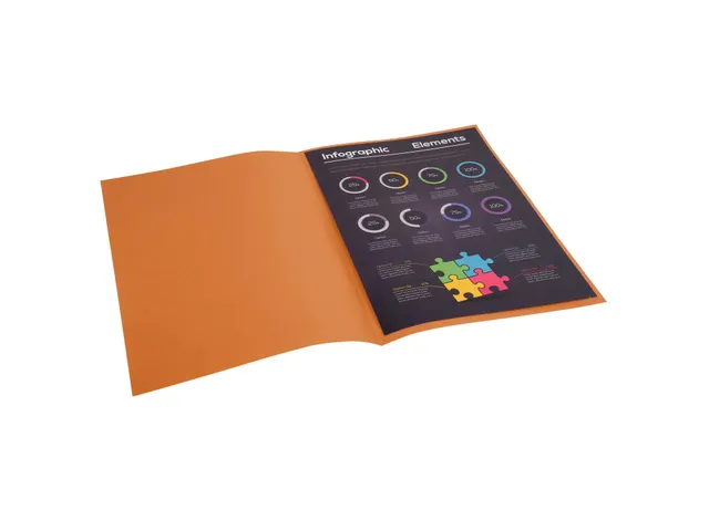 100 inlegmappen ROCK''S 80 22x31cm Havana