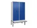 locker voor scheiding van kleding,HxBxD 2120x1200x815mm,4vak