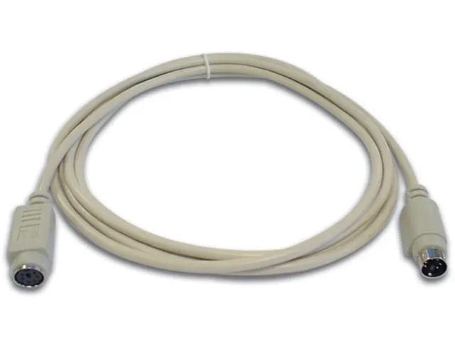 PS/2 Toetsenbordkabel Mini-DIN6Mannelijk - Mini-DIN6 Vrouwelijk / 2m