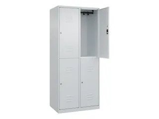 dubbeldekse locker,HxBxD 1850x800x500mm,2x2vak.,vak B 400mm - 1