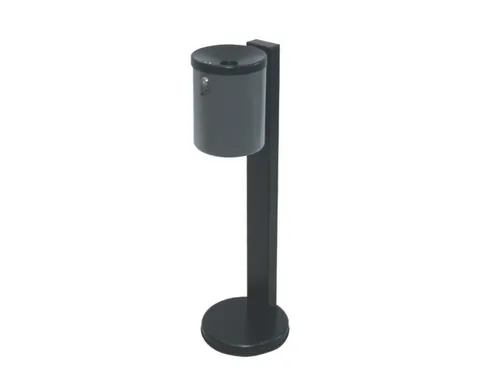 Staande asbak,H 825mm,staal,romp grafiet