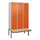 locker met bank,HxBxD 2120x1200x815mm,3vak,vak B 400mm,cil.-slot