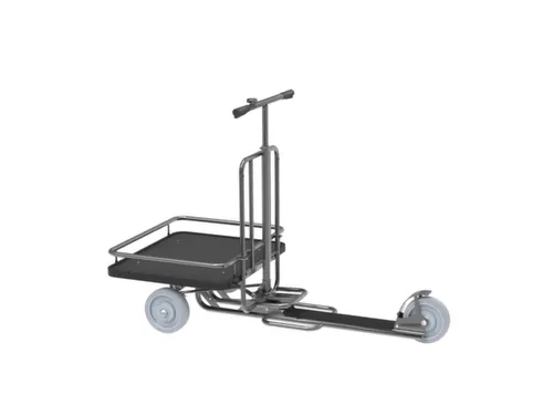 transportwagen,1trede,bel,laadvlak,laadvl. LxB 697x597mm,3wielen