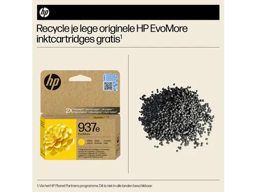 Inktcartridge HP 4S6W8NE 937E Evomore geel