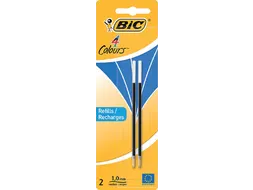 Balpenvulling BIC baliepen blauw blister à 2 stuks