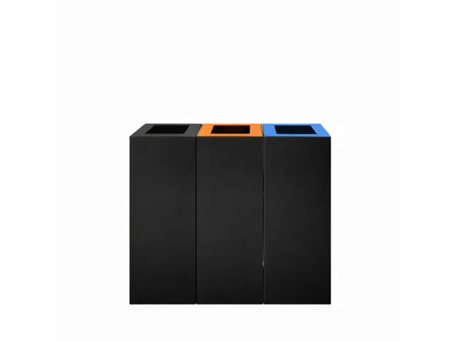 Modulaire afvalscheidingsunit 60 liter Mat Zwart