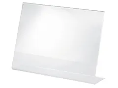 Tafelstandaard Sigel glashelder A4 schuin dwars