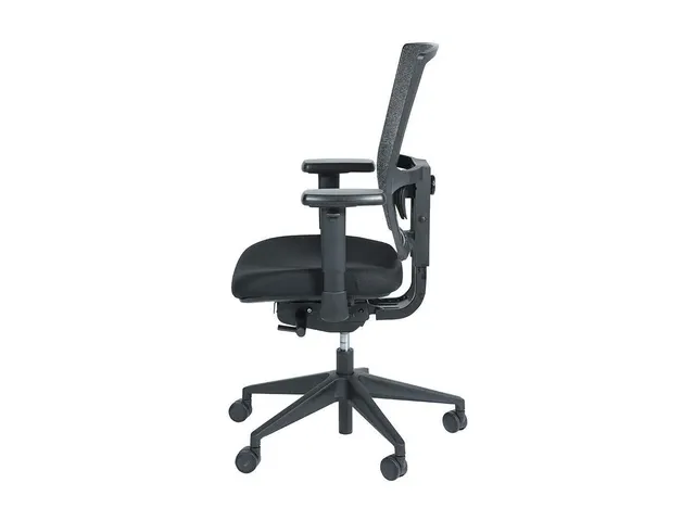 Siège de bureau 400 NPR tissu noir/dossier Mesh noir/piètement noir