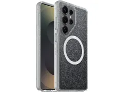 React Samsung S26 Ultra Hoesje Magnetic Back Cover Glitter Transparant