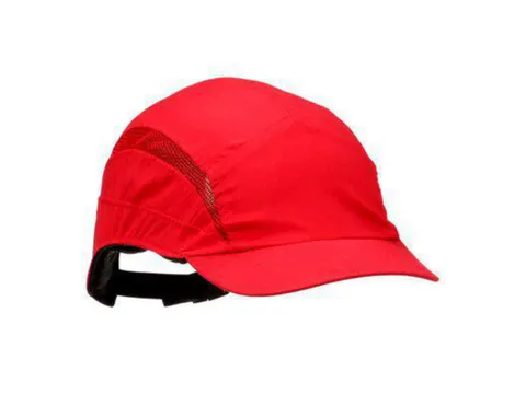 3M First Base 3 Classic stootpet met korte klep, rood, per 20 stuks