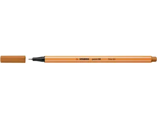 Fineliner STABILO point 88/89 donker oker 0.4mm - 3