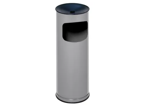 Combi-Asbak 610x250mm Aluminium Opvangbak Zwart Zilver 17 Liter