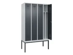 locker voor scheiding van kleding,HxBxD 2120x1200x500mm,4vak