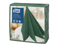 Tork 478847 Premium Linstyle Dinnerservet Donkergroen 600 Stuks