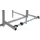 rolhouder,v. paktafel,v. wielen BxØ 750x800mm,schroefbaar,staal