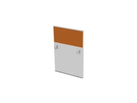 baliepaneel,v. bureau,aanbouw rechts,B 800mm,Bl-wit,BN3005-geel