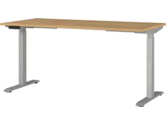 Elektrisch ihv bureau,HxBxD 720-1200x1600x800mm,blad Grandson-eiken