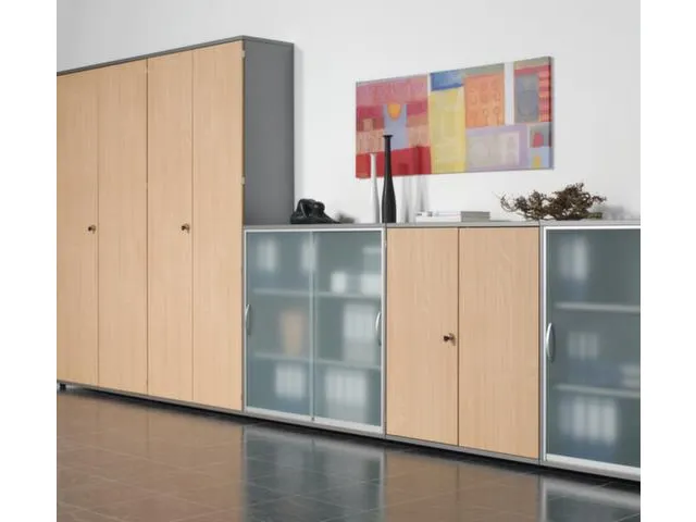 Armoire De Bureau,Finition Corps Graphit,Finition Face Avant